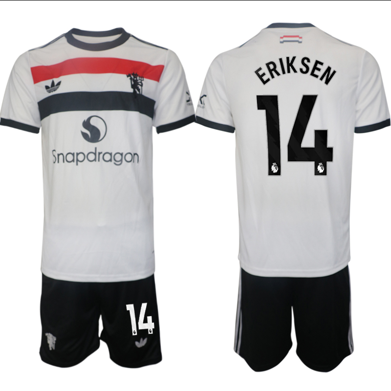 Men 2024-2025 Club Manchester United away white #14 Soccer Jersey->indianapolis colts->NFL Jersey